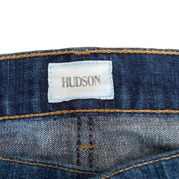 Hudson Wilde Relaxed Straight Jeans 34 Davi - Picture 7 of 9
